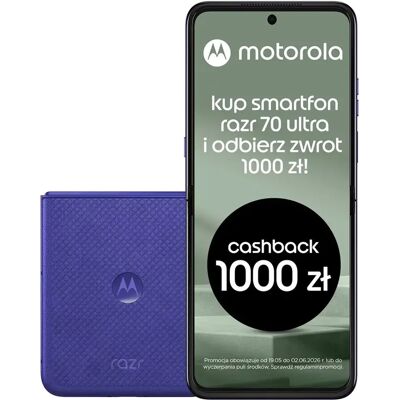 Inny producent Składany Smartfon Motorola Razr 70 Ultra 5g 16/512gb Pantone Orient Blue Inny producent Składany Smartfon Motorola Razr 70 Ultra 5g 16/512gb Pantone Orient Blue