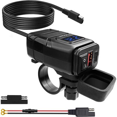 Inny producent Ładowarka Motocyklowa Samochodowa Szybka Usb Typ C Ochrona Wodoodporna Inny producent Ładowarka Motocyklowa Samochodowa Szybka Usb Typ C Ochrona Wodoodporna