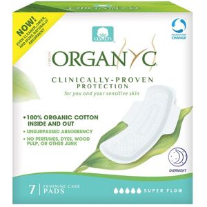 Organyc Organiczna Bawełna Nocne Podpaski - Higieniczne wkładki Organyc Organiczna Bawełna Nocne Podpaski - Higieniczne wkładki