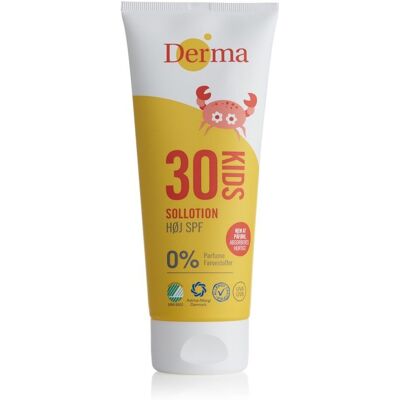 DERMA SUNKIDS Krem do opalania dla dzieci SPF 30 - Hypoalergiczny i wodoodporny DERMA SUNKIDS Krem do opalania dla dzieci SPF 30 - Hypoalergiczny i wodoodporny