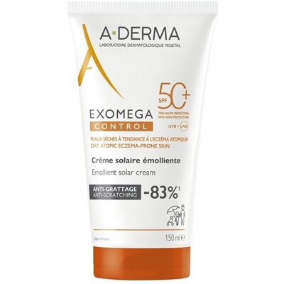 A-Derma Exomega Control Emollient Krem Przeciwsłoneczny SPF 50+ - Ochrona twarzy i ciała A-Derma Exomega Control Emollient Krem Przeciwsłoneczny SPF 50+ - Ochrona twarzy i ciała