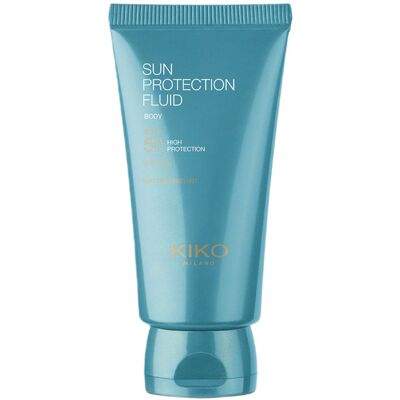 KIKO Milano, Sun Protection Fluid SPF50 nawilżający balsam przeciwsłoneczny do ciała, 150ml KIKO Milano, Sun Protection Fluid SPF50 nawilżający balsam przeciwsłoneczny do ciała, 150ml