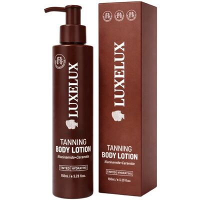 LUXELUX Balsam brązujący do ciała 150 ml, samoopalacz, niacynamid + ceramidy, naturalny efekt opalenizny, nawilżający LUXELUX Balsam brązujący do ciała 150 ml, samoopalacz, niacynamid + ceramidy, naturalny efekt opalenizny, nawilżający