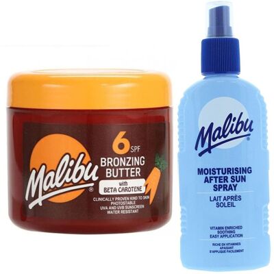 Malibu Przyspieszacz Opalania SPF6 300ml + Balsam W Sprayu Po Opalaniu 200ml Malibu Przyspieszacz Opalania SPF6 300ml + Balsam W Sprayu Po Opalaniu 200ml