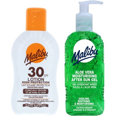 Malibu - SPF30 Balm - 200ml - Żel Aloe 200ml Malibu - SPF30 Balm - 200ml - Żel Aloe 200ml