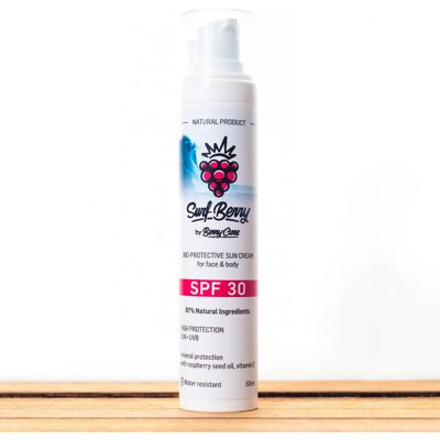 Naturalny krem ochronny z filtrem mineralnym SurfBerry SPF 30 Naturalny krem ochronny z filtrem mineralnym SurfBerry SPF 30
