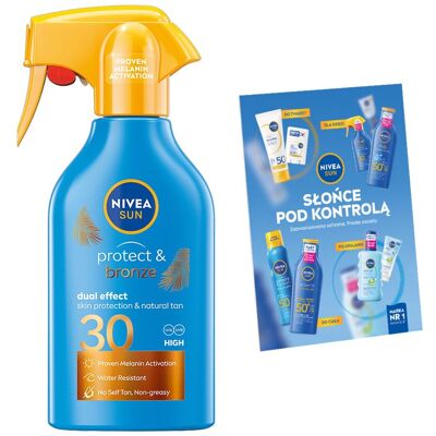 NIVEA SUN Balsam do opalania aktywujący opaleniznę SPF30 250ml +Kartka NIVEA SUN Balsam do opalania aktywujący opaleniznę SPF30 250ml +Kartka