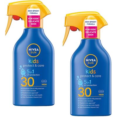 NIVEA SUN KIDS Balsam na słońce dla dzieci w sprayu filtr SPF30 250ml x2 NIVEA SUN KIDS Balsam na słońce dla dzieci w sprayu filtr SPF30 250ml x2