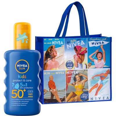 NIVEA SUN KIDS Balsam spray przeciwsłoneczny filtr SPF50 200ml +GRATIS NIVEA SUN KIDS Balsam spray przeciwsłoneczny filtr SPF50 200ml +GRATIS
