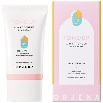 ORJENA Airy Fit Tone Up Sun Cream Krem przeciwsłoneczny z filtrem SPF 50+ 50 ml ORJENA Airy Fit Tone Up Sun Cream Krem przeciwsłoneczny z filtrem SPF 50+ 50 ml