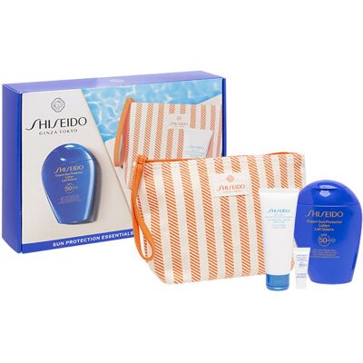 Shiseido Set (Expert Sun Protector Lotion Spf50 150Ml + Expert Sun Protector Cream Spf50 5Ml + After Sun Intensive Recovery Emulsion 75Ml + Pouch) Shiseido Set (Expert Sun Protector Lotion Spf50 150Ml + Expert Sun Protector Cream Spf50 5Ml + After Sun Intensive Recovery Emulsion 75Ml + Pouch)
