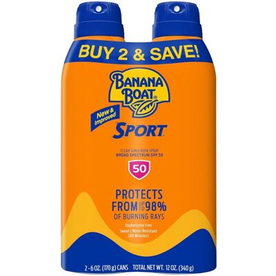 Spray Do Opalania Banana Boat Zestaw 2x Sport Ultra SPF 50 Spray Do Opalania Banana Boat Zestaw 2x Sport Ultra SPF 50