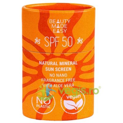 Sztyft Mineralna ochrona przeciwsłoneczna SPF50 do twarzy i ciała z aloesem 30g Sztyft Mineralna ochrona przeciwsłoneczna SPF50 do twarzy i ciała z aloesem 30g