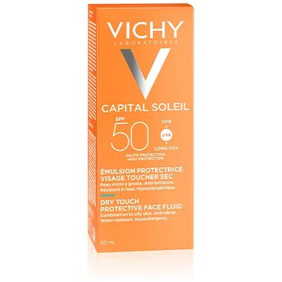 Vichy - Capital Soleil SPF 50 Matowa Emulsja do Twarzy Vichy - Capital Soleil SPF 50 Matowa Emulsja do Twarzy