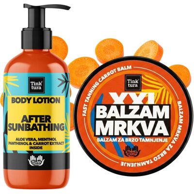 Zestaw Balsam do opalania XXL 250ml + Balsam po opalaniu 200ml TINKTURA Zestaw Balsam do opalania XXL 250ml + Balsam po opalaniu 200ml TINKTURA