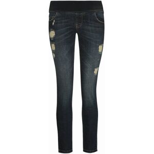 Damskie jeansy ciążowe z przetarciami niebieskie BellyButton Maternity, r.38 Damskie jeansy ciążowe z przetarciami niebieskie BellyButton Maternity, r.38