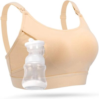 Momcozy YN08 (XXL) Biustonosz do laktatora typu Hands-Free Beżowy Momcozy YN08 (XXL) Biustonosz do laktatora typu Hands-Free Beżowy