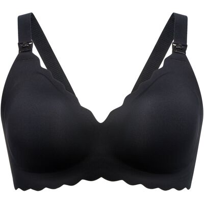Momcozy YN46 Floral Nursing Bra Black 2XL Biustonosz do karmienia Bezszwowy, wspierający, rozmiar 2XL Momcozy YN46 Floral Nursing Bra Black 2XL Biustonosz do karmienia Bezszwowy, wspierający, rozmiar 2XL