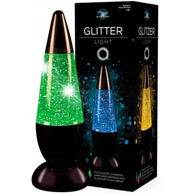 Aurora Lampka Lampa brokatowa Glitter zmienia kolory Aurora Lampka Lampa brokatowa Glitter zmienia kolory