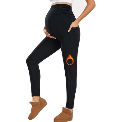 Inny producent Legginsy Ciążowe Z Podparciem Brzucha Kieszenie Miękkie Czarne Rozmiar S Inny producent Legginsy Ciążowe Z Podparciem Brzucha Kieszenie Miękkie Czarne Rozmiar S