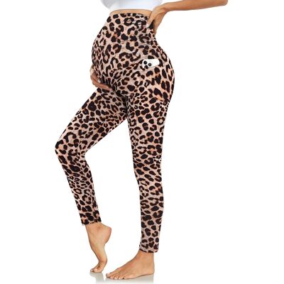 Inny producent Legginsy ciążowe z wysokim stanem kieszenie miękkie rozmiar S Inny producent Legginsy ciążowe z wysokim stanem kieszenie miękkie rozmiar S