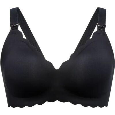Momcozy Yn46 Floral Nursing Bra Black S Biustonosz Bezszwowy, Czarny Rozmiar S Momcozy Yn46 Floral Nursing Bra Black S Biustonosz Bezszwowy, Czarny Rozmiar S