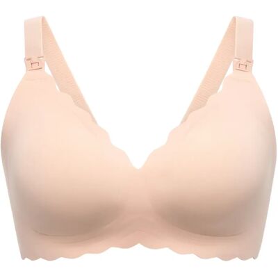 Momcozy Yn46 Seamless Support Floral Nursing Bra Skin S Biustonosz Do Karmienia Kolor Beżowy Rozmiar S Momcozy Yn46 Seamless Support Floral Nursing Bra Skin S Biustonosz Do Karmienia Kolor Beżowy Rozmiar S