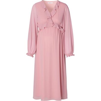 Inny producent Sukienka midi ciążowa do karmienia długi rękaw szyfon elegancka S Inny producent Sukienka midi ciążowa do karmienia długi rękaw szyfon elegancka S