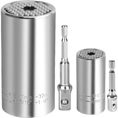 Inny producent Uniwersalny Zestaw Nasadek (11-32 Mm, 7-19 Mm), Wielofunkcyjne Uniwersalne Narzędzie Nasadowe Z Adapterem Wiertarskim, Odkręć Dowolne Śruby, Prezent.. Inny producent Uniwersalny Zestaw Nasadek (11-32 Mm, 7-19 Mm), Wielofunkcyjne Uniwersalne Narzędzie Nasadowe Z Adapterem Wiertarskim, Odkręć Dowolne Śruby, Prezent..