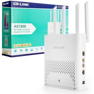 Inny producent Router Lb-Link Ax1800 Wi-Fi 6 Dual-Band Lan 1 Gbps Szybki Internet Szeroki Zasięg