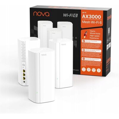 Access Point, Router Tenda Router Tenda Nova MX12 802.11ax (Wi-Fi 6) 330m2 Access Point, Router Tenda Router Tenda Nova MX12 802.11ax (Wi-Fi 6) 330m2