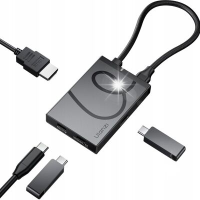 Inny producent HUB Rozdzielacz 4w1 USB TYPE-C na 1x HDMI 4K 3x USB-C PD3.0 10Gbps Ulanzi Inny producent HUB Rozdzielacz 4w1 USB TYPE-C na 1x HDMI 4K 3x USB-C PD3.0 10Gbps Ulanzi