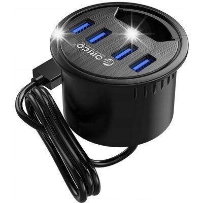 Inny producent Hub USB Orico DESK-4U-BK-BP 4 portów Inny producent Hub USB Orico DESK-4U-BK-BP 4 portów