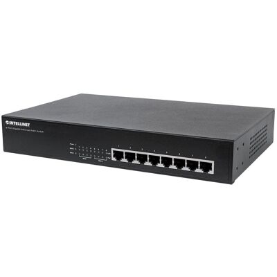 Intellinet Gigabit Switch 8x10/100/1000 RJ45 POE+ 140W 19' Rack Intellinet Gigabit Switch 8x10/100/1000 RJ45 POE+ 140W 19' Rack