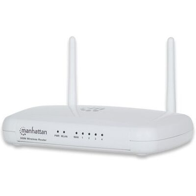 Manhattan Router bezprzewodowy N300 4xLAN, 1xXWAN QOS Manhattan Router bezprzewodowy N300 4xLAN, 1xXWAN QOS