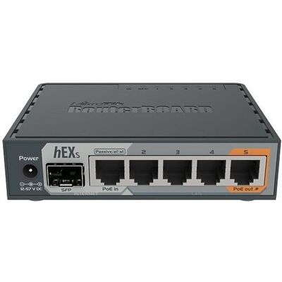MikroTik RB760IGS hEX S Router 5xRJ45 1000Mb/s 1xSFP MikroTik RB760IGS hEX S Router 5xRJ45 1000Mb/s 1xSFP