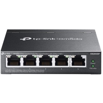 TP-LINK Przełącznik ES205GP Omada 5-Port Gigabit Easy 4-Port PoE+ TP-LINK Przełącznik ES205GP Omada 5-Port Gigabit Easy 4-Port PoE+