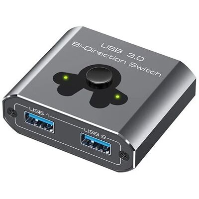 Spacetronik Przełącznik Rozgałęźnik SWITCH USB 3.0 5GB/S Dwukierunkowy 2 porty SZYBKI Spacetronik Przełącznik Rozgałęźnik SWITCH USB 3.0 5GB/S Dwukierunkowy 2 porty SZYBKI