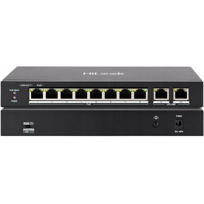 Inny producent SW-10-POE Switch PoE 8+2, 8x PoE, 60W Hilook Inny producent SW-10-POE Switch PoE 8+2, 8x PoE, 60W Hilook