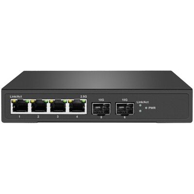 Inny producent Switch Abart Pro 4x 2,5GbE PoE + 2x 10GbE SFP+ zarządzalny L2 Web Smart Inny producent Switch Abart Pro 4x 2,5GbE PoE + 2x 10GbE SFP+ zarządzalny L2 Web Smart