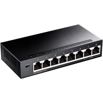 Switch sieciowy Gigabit Cudy GS108 - Czarny Switch sieciowy Gigabit Cudy GS108 - Czarny