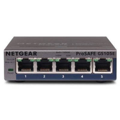 Switch Netgear Gs105e-200pes 5x 10/100/1000 Switch Netgear Gs105e-200pes 5x 10/100/1000