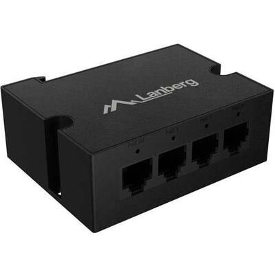 Switch niezarządzalny Lanberg 1xIN 3xOUT 100Mb PoE Extender Fast Ethernet DIN Rail 30W Switch niezarządzalny Lanberg 1xIN 3xOUT 100Mb PoE Extender Fast Ethernet DIN Rail 30W