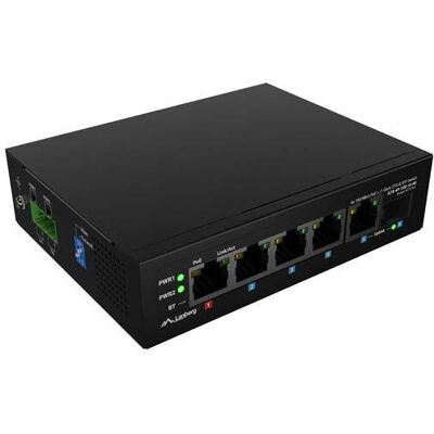 Switch niezarządzalny Lanberg Light industrial POE 1XBT 3XAT SFP+ETH DIN Fast Ethernet Switch niezarządzalny Lanberg Light industrial POE 1XBT 3XAT SFP+ETH DIN Fast Ethernet