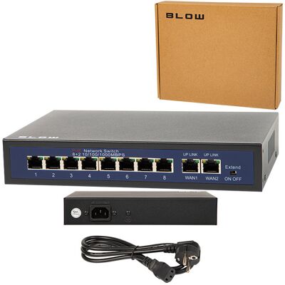 Switch Poe 8Xpoe 100Mbps 100W Blow 1000Mbps Uplink Switch Poe 8Xpoe 100Mbps 100W Blow 1000Mbps Uplink