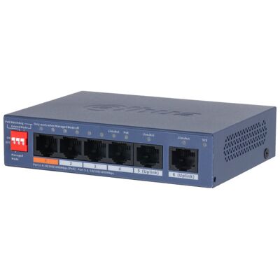 SWITCH POE CS4006-4GT-60-V2 4-PORTOWY DAHUA SWITCH POE CS4006-4GT-60-V2 4-PORTOWY DAHUA