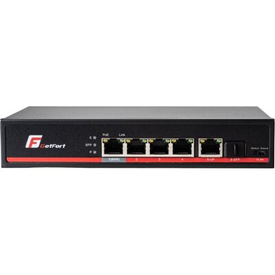Switch POE GETFORT 4+1+SFP Gigabit Ethernet 65W, przełącznik sieciowy z zasilaniem POE, szybki transfer danych, idealny do systemów monitoringu i ur.. Switch POE GETFORT 4+1+SFP Gigabit Ethernet 65W, przełącznik sieciowy z zasilaniem POE, szybki transfer danych, idealny do systemów monitoringu i ur..
