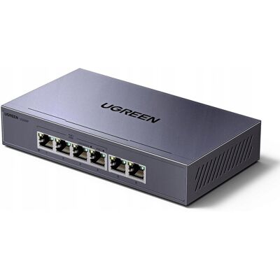 Inny producent Switch przełącznik sieciowy Ethernet 6-Portowy 1Gb/s z PoE - szary Inny producent Switch przełącznik sieciowy Ethernet 6-Portowy 1Gb/s z PoE - szary
