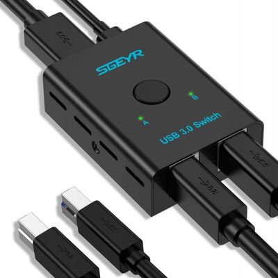 Inny producent Switch przełącznik USB 3.0 2w1 2in1 2 urządzenia w 1 komputer HUB USB Inny producent Switch przełącznik USB 3.0 2w1 2in1 2 urządzenia w 1 komputer HUB USB