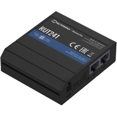 Teltonika Router RUT241 4G LTE Wi-Fi 1xSIM, 2xLAN/WAN Teltonika Router RUT241 4G LTE Wi-Fi 1xSIM, 2xLAN/WAN